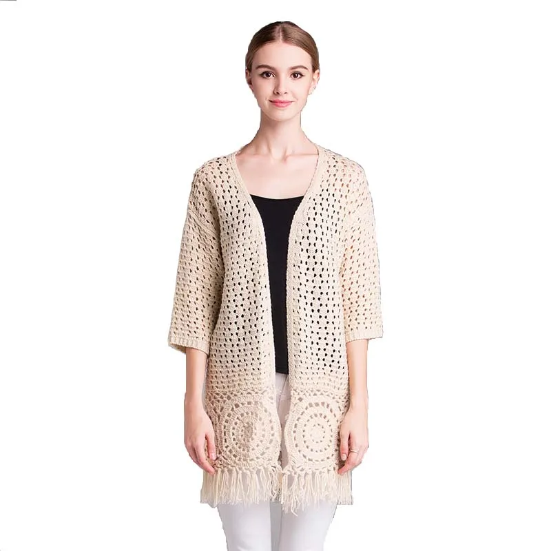 Plus size cardigans sweater women 5xl loose spring and autumn new hollow out cardigan sweaters 