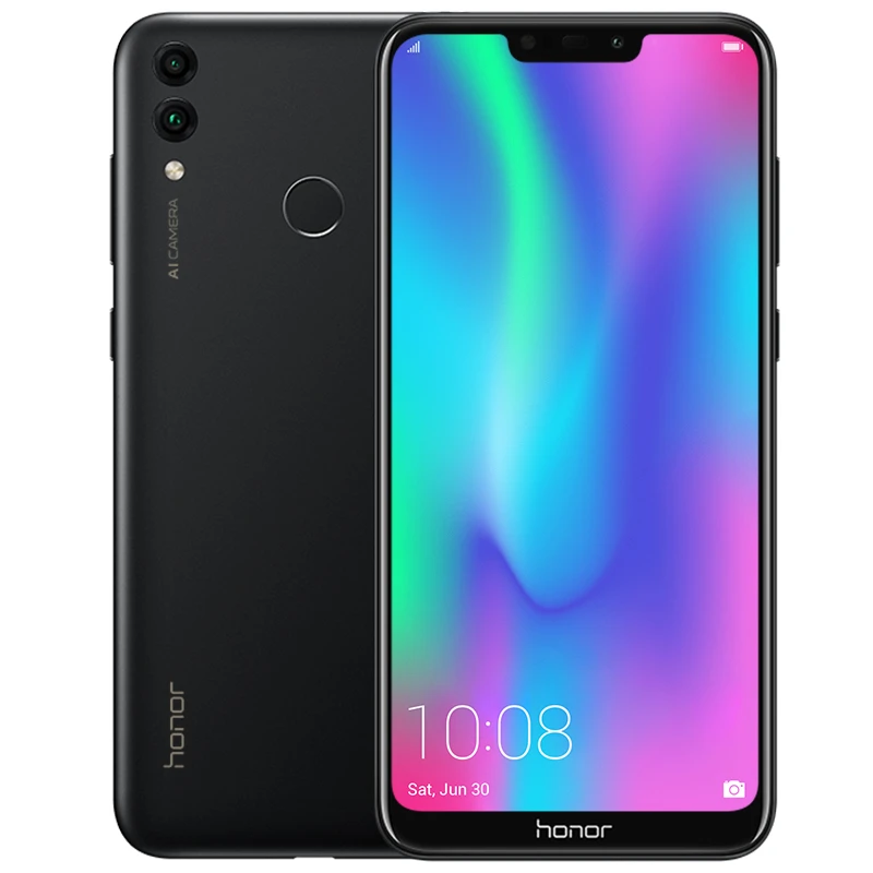 Honor 8C, глобальная прошивка, 4000 мАч, смартфон, 6,26 дюймов, Восьмиядерный процессор Snapdragon 632, Android 8,1, двойная камера, для распознавания лица, мобильный телефон