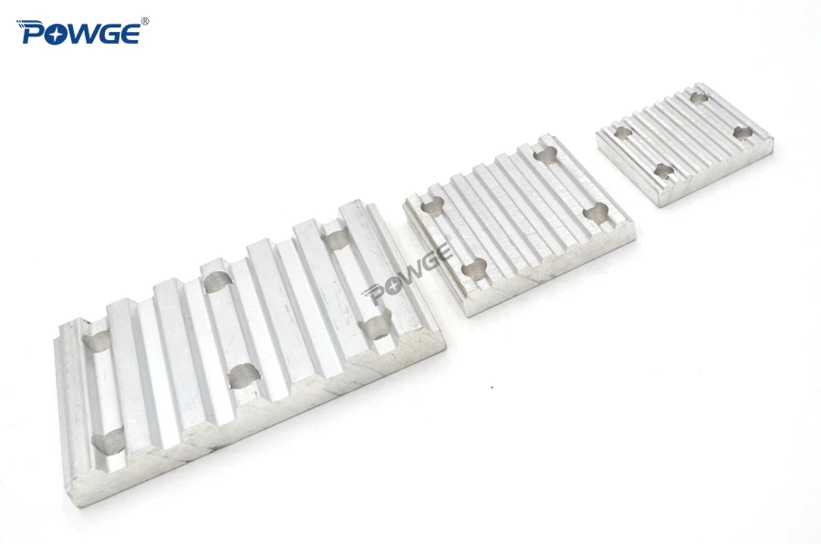 Алюминиевая зубчатая пластина POWGE Trapezoid T2.5 T5 T10 для открытия синхронного ремня