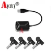 Aycetry!wholesale! USB TPMS for Android CAR DVD car Tire Pressure Monitoring 4 Sensors Alarm Tire Temperature Monitoring System ► Photo 1/6