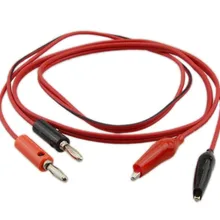 Новая лучшая цена, 1 м наконечники для зонда, полностью изолированные электрические устройства, тестовые зажимы для кабеля зонда типа "банан" для мультиметра