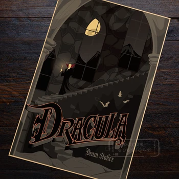 

The Dracula Vampire Lovers Classic Retro Vintage Kraft Poster Decorative DIY Wall Canvas Sticker Home Bar Posters Decor Gift