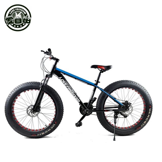 Cheap 26 inch 24-speed cross-country mountain bike aluminum frame snow beach 4.0 oversized bicycle tire Dirt Bikes for men and women