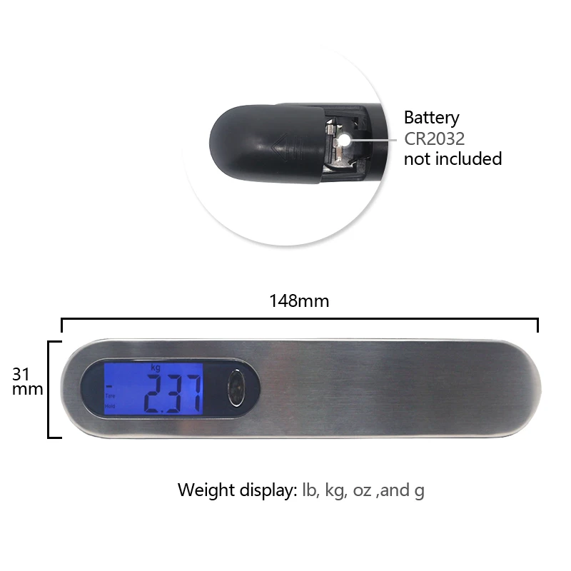 50 кг/10 г цифровой мини-ЖКД весы для багажа портативные электронные весы Путешествия шкала подвесного крючка