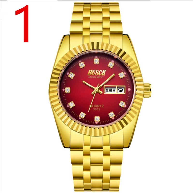 

New Arrival Men's Watches Business Calendar Fashion Casual Stainless Steel Non-mechanical Quartz Wristwatches63