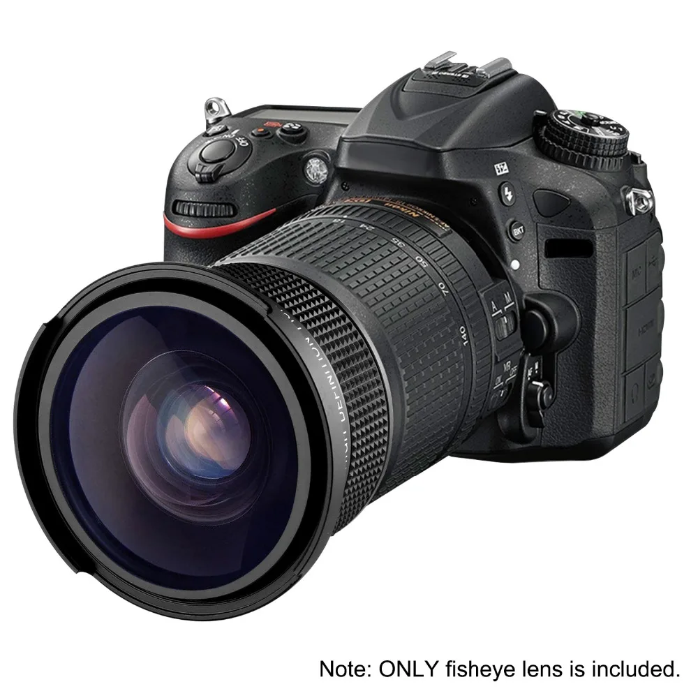 Neewer 55 мм 0.35X рыбий глаз широкоугольный объектив для Nikon D3400 D5600 sony SLT-A99V, A99II, A99, A77II, A77, A68, A58, A57, A65, A55