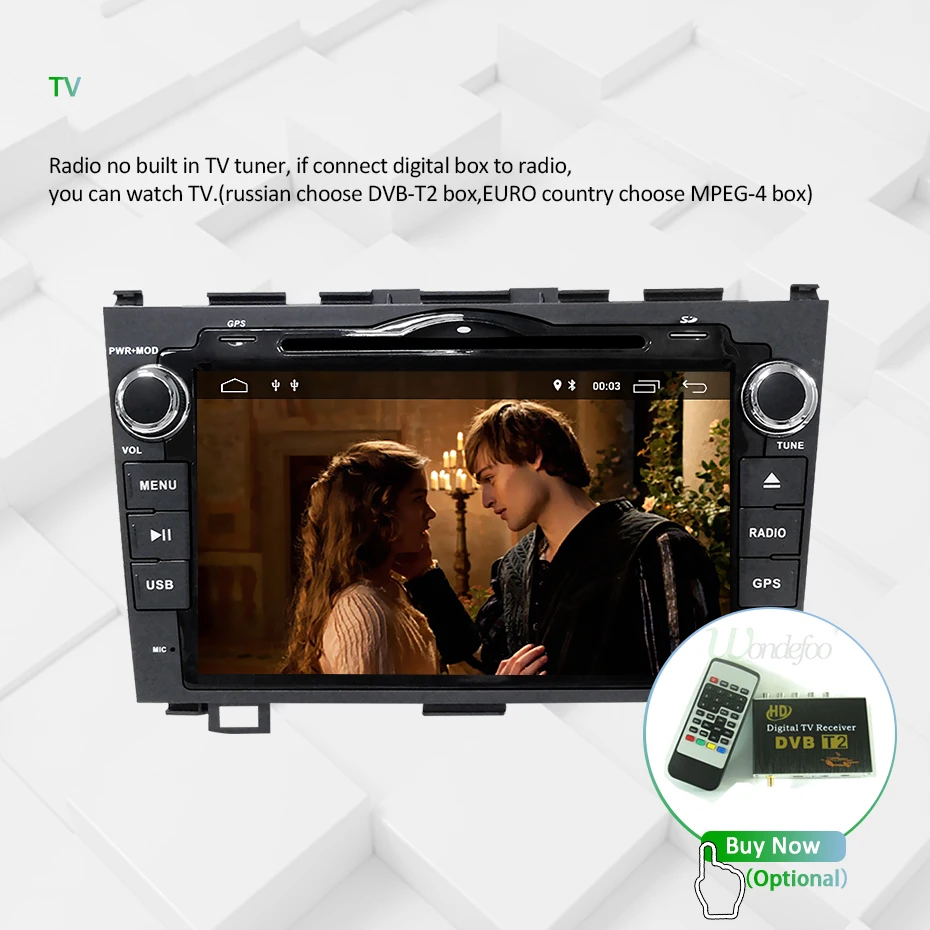 Perfect Android 9.0 DSP IPS 4G 64G ROM 2 DIN CAR DVD PLAYER For CRV CR-V 2008 GPS Multimedia Radio Navigation Stereo wifi AV Output PC 31