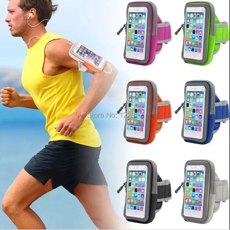 Universal Sport Running Riding Arm Band Case For Cell Phone Holder Zipper Bag-1