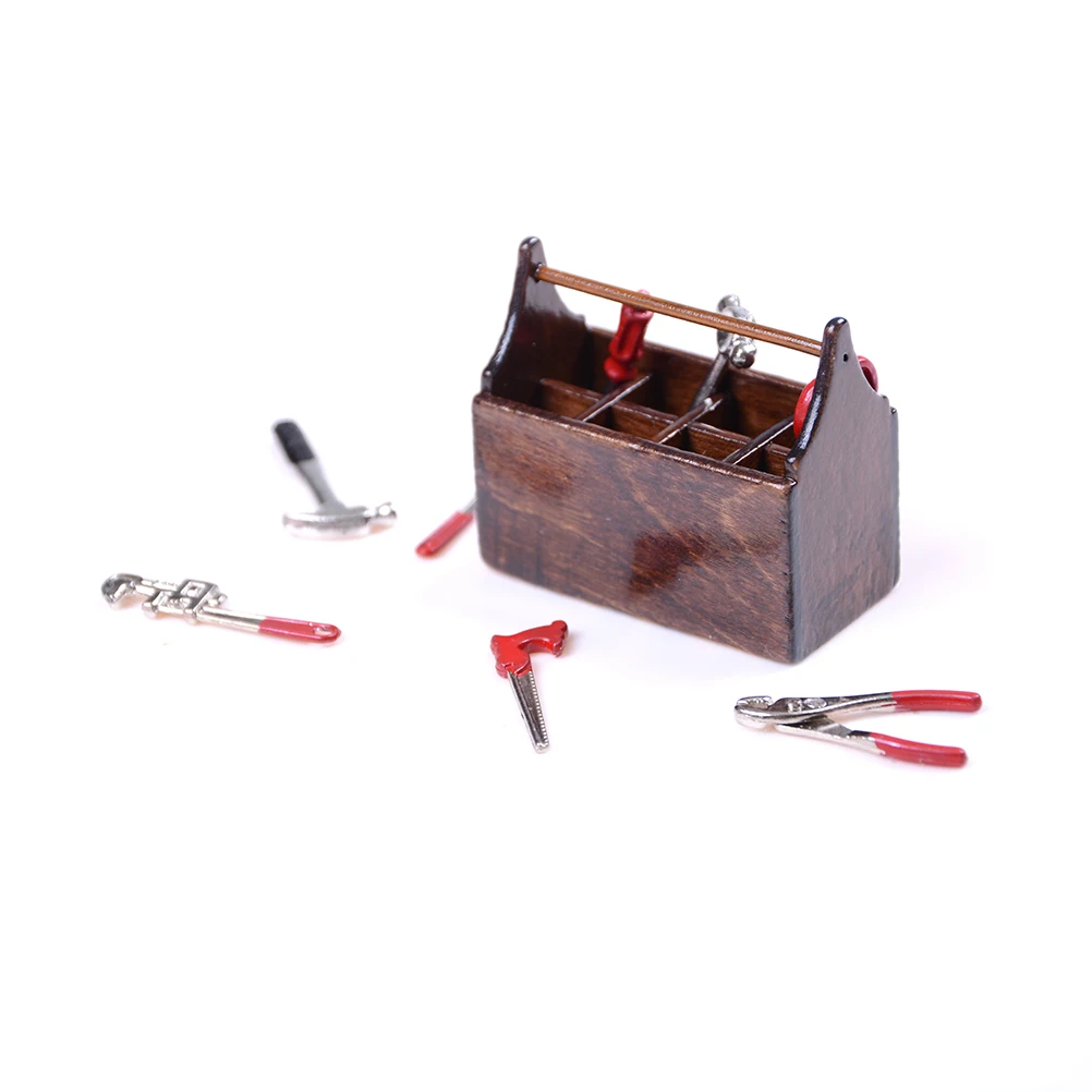 8 Pcs Tools Sets 112 Dollhouse Accessories Mini Toolbox Handmade DIY