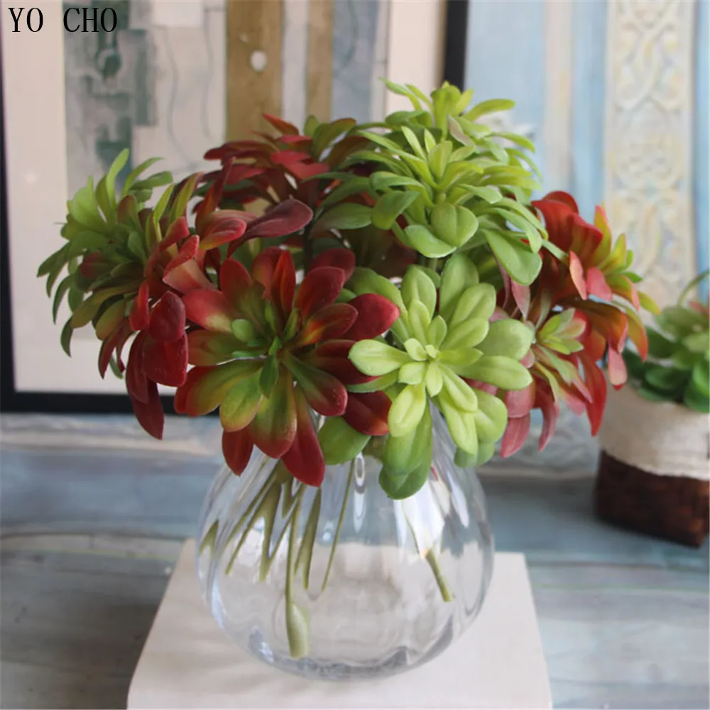 Multicolor 4 Tipi Di Piante Grasse Piante Artificiali Erba Pianta Del Deserto Artificiale Microlandschaft Di Natale Decorativo Di Fiori Finti