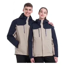 Новые мужские и женские Спорт на открытом воздухе лыжный костюм; ветрозащитная Водонепроницаемая теплая куртка-пуховик Пеший Туризм Куртка