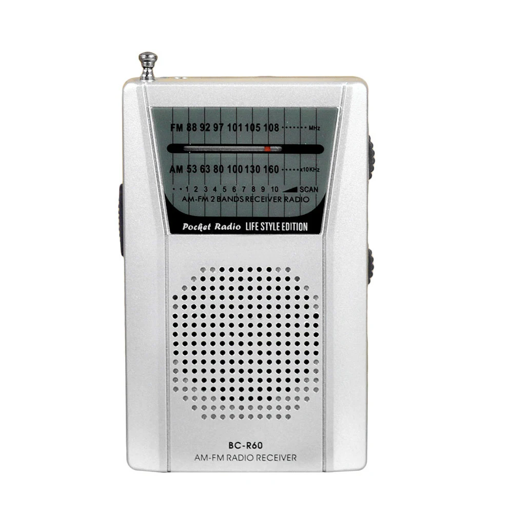 BC R60 Radio Mini Portable AM / FM Dual Band Audio