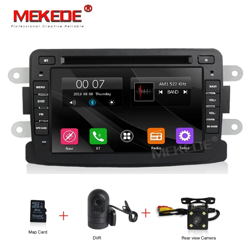 Free shipping Capacitive screen GPS Navigation Radio For Dacia Renault Duster Logan Sandero Car 