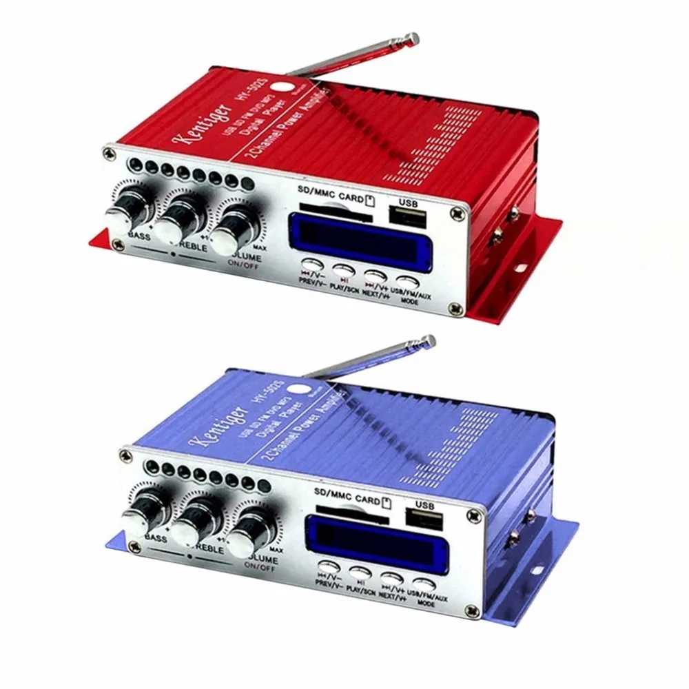 Мини Bluetooth Hi Fi стерео аудио усилитель мощности FM/MP3/SD/USB/DVD для iPod телефона