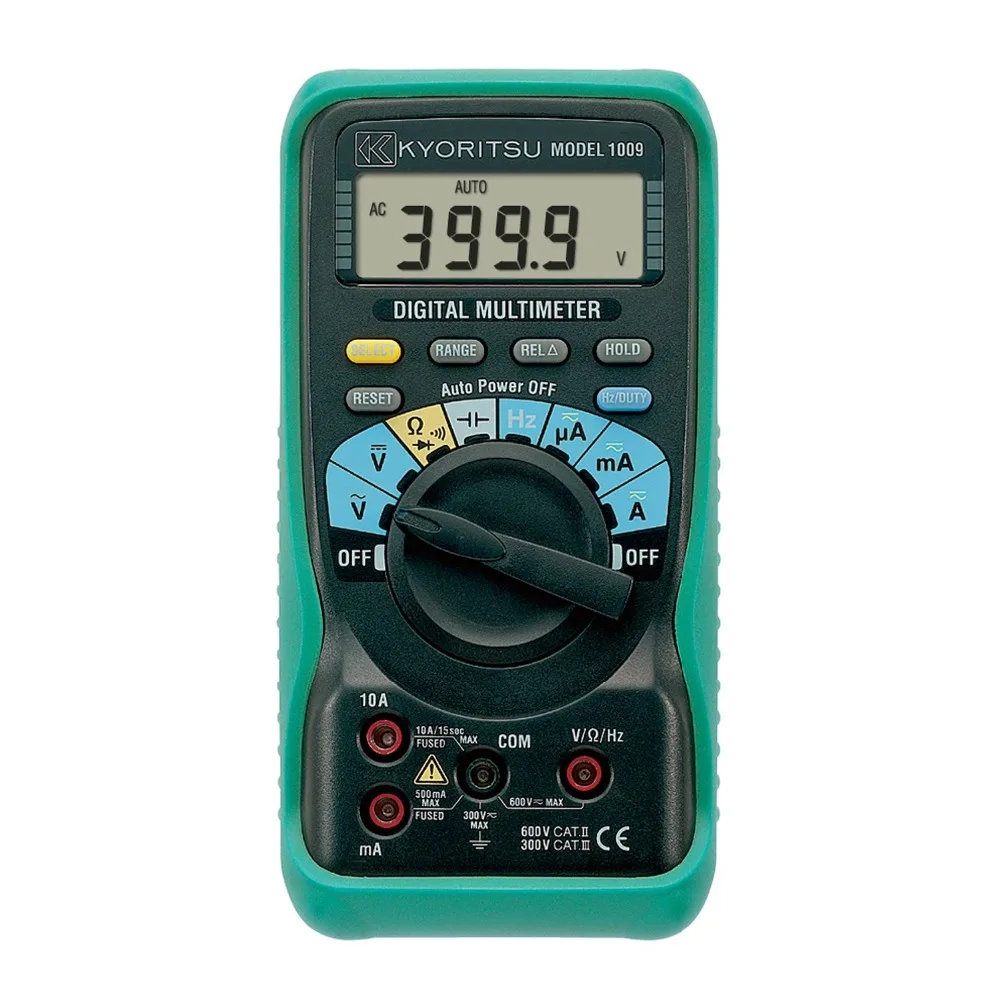 Цифровой мультиметр KYORITSU 1009 TRUE RMS 600 V AC/DC мультиметр напряжения