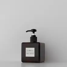 Яркий гламурный 250 мл пластиковая квадратная помпа для флакона шампуня контейнер для лосьона пустые косметические контейнеры горшок многоразовая дорожная бутылка