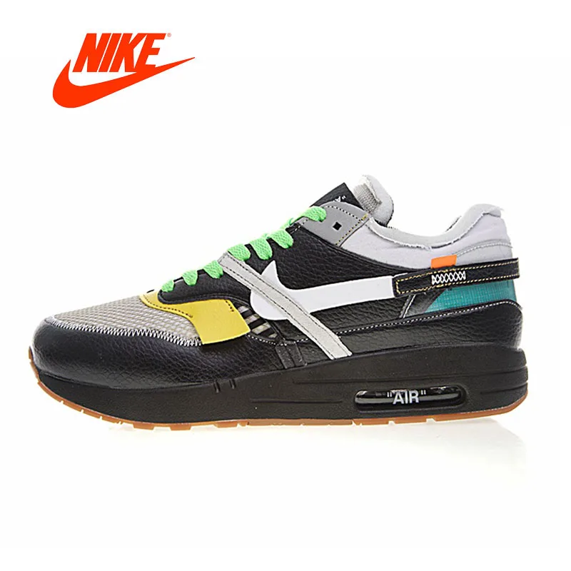 Original New Arrival Authentic Nike Air Max 90 x Off-White OW Men's Comfortable Running Shoes Sport Outdoor Sneakers AA7293-001