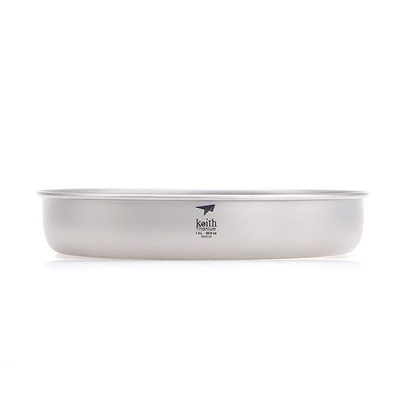 Keith titanio platillo plato Camping grandes placas vajilla al aire libre senderismo platos barbacoa viaje 1L Ti8702