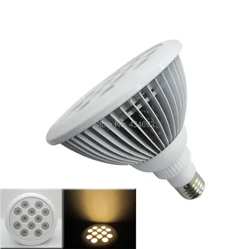 

12X1W 12W E27 Par38 Cree XPE XP-E Warm White 3000K Led Spotlight Lamp Light AC100V~240V 60 Degree Viewing Angle