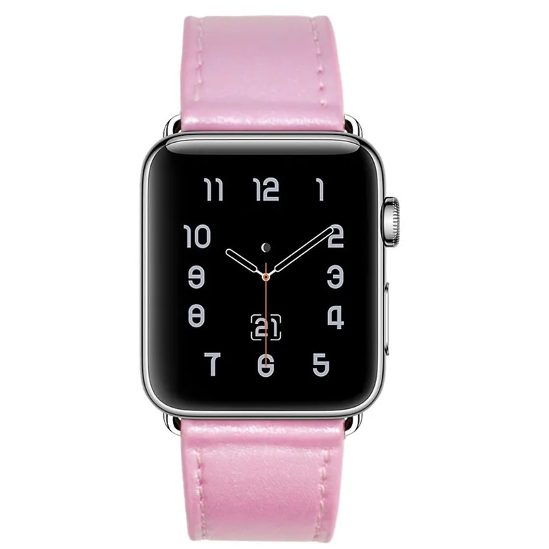 Ремешок из натуральной кожи для Apple Watch Band 38 мм 42 роскошный спортивный браслет iWatch