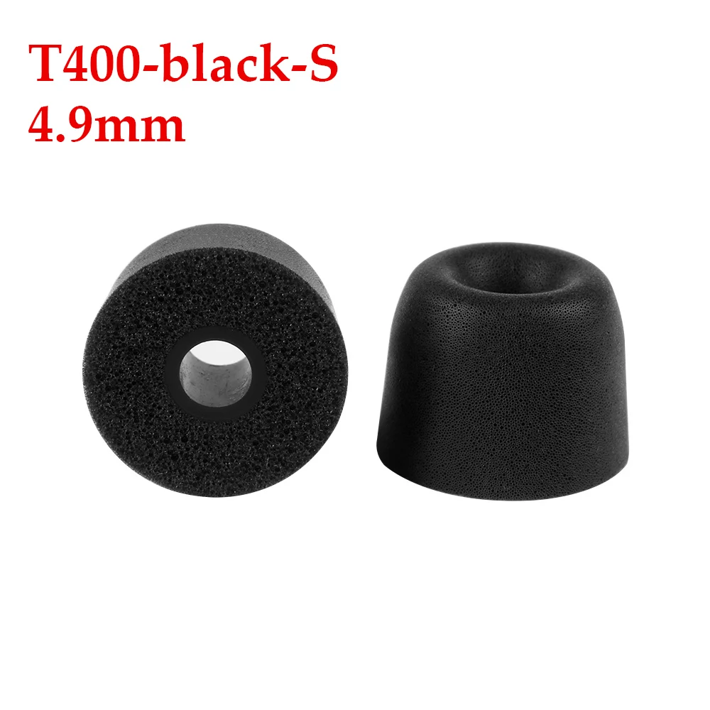 Популярная 3 пар/уп. Универсальный пены памяти наушники T400 уха советы для наушников-вкладышей мягкие и легко заменить - Цвет: T400 S black