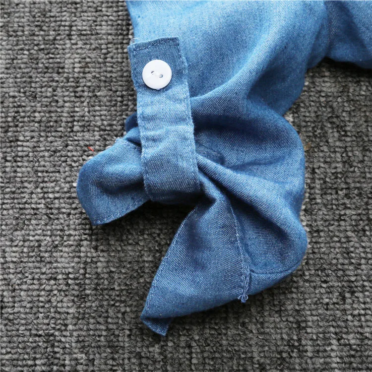 Toddler Boys Clothing Set for Baby Children Grey Long Sleeves Shirt+ Red Jean Pants Trousers Suit Infant Boy Casual Clothes