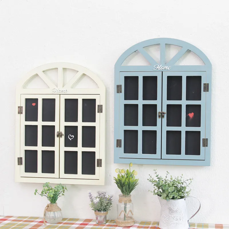 Wooden Window Shape Blackboard (8)