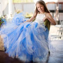 Лидер продаж одежда для детей от 2 до 13 лет элегантное тюлевое платье с атласным корсетом боди платье-пачка для маленькой девочки детское платье для выпускного вечера свадьбы вечеринки праздника дня рождения