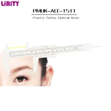 10 шт. белый Пластик татуировка бровей правитель Инструменты бар мера Макияж инструмент постоянный Макияж 3D microblading 150 мм правитель
