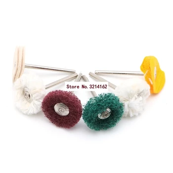 

6Pcs 3mm Polisher Buffer Wheel Polishing Buffing Pad Brush For Rotary Drill Bit 07NOV