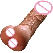 Секс-игрушки для взрослых для женщин фаллоимитатор мягкий реалистичный фаллоимитатор для мужчин анальный секс анус киска мужской искусственный пенис Эротические игрушки для взрослых