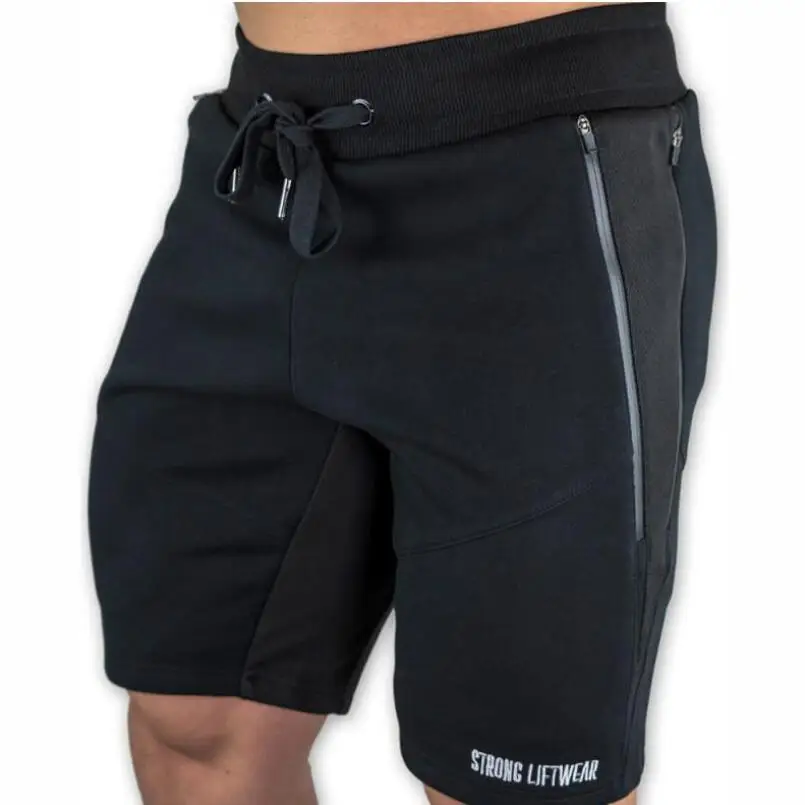 

Mens Cotton Shorts Calf-Length Gyms Fitness Bodybuilding Casual Joggers Workout Brand 2019 Sporting Shorts Sweatpants Sportswear