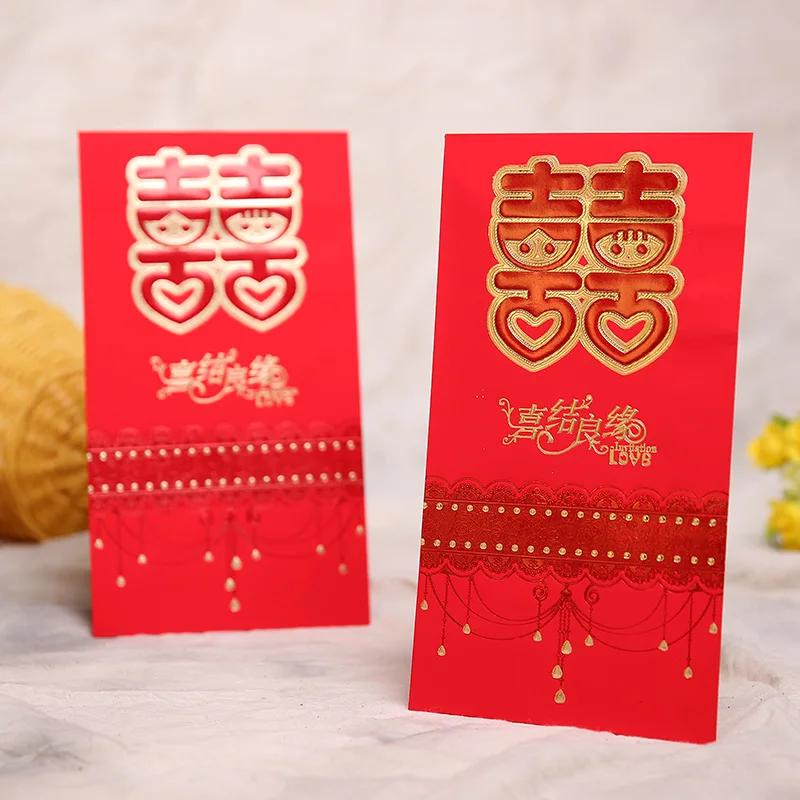 6pc/lot Traditional Chinese Red Packet for Wedding Red Packet Wedding