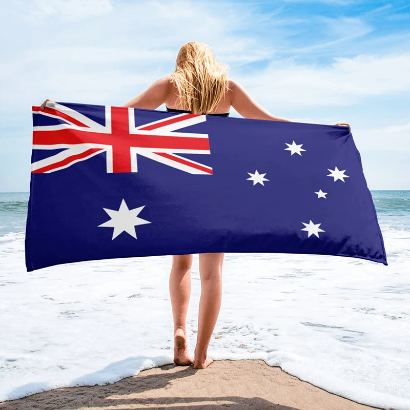 Australia Flag Beach Towel_副本