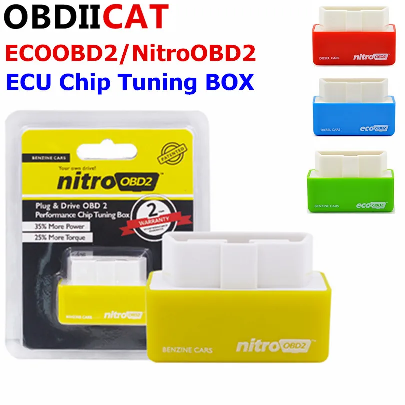 

Hot sale EcoOBD2 Car OBD Chip Tuning Box Plug and Drive for Ben/zi/ne Gasoline Car Nitro OBD2 Chip Scanner Tools OBD2 Interface