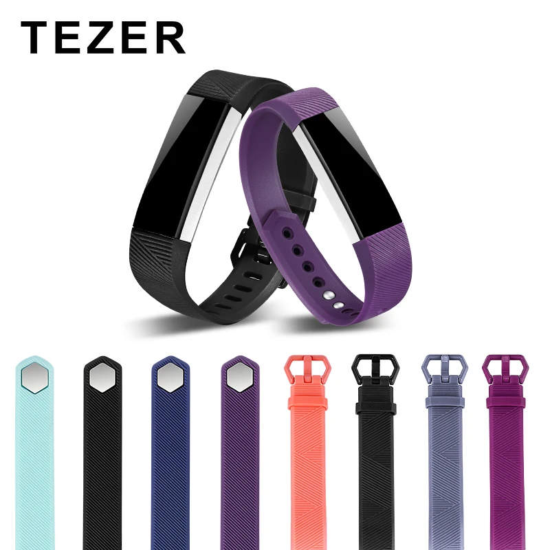 Ремешок на запястье TEZER для Fit bit alta Цветной силиконовый сменный Браслет