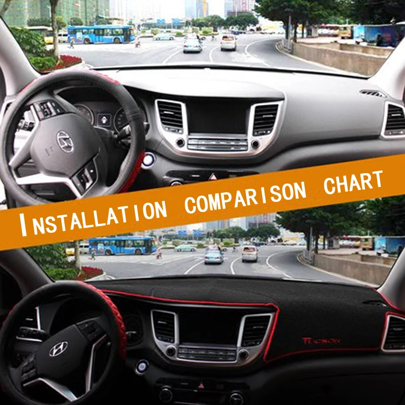 Для Hyundai Tucson 2015 2016 2017 2018 LHD приборной панели автомобиля Избегайте светильник Pad