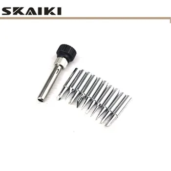 

11 pcs 900M-T series welding tips 900M-T-B I K 2C 3C 4C 1.2D 1.6D 2.4D 3.2D with solder tips cap for Hakko station