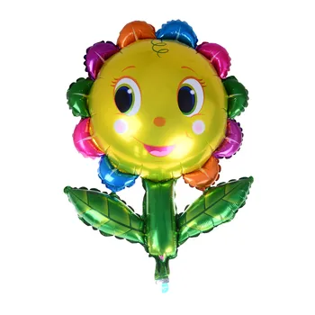 

New Mini Sunflower Aluminum Foil Inflatable Toys Lovely Toys Wedding Favors And Gifts Outdoor Sports