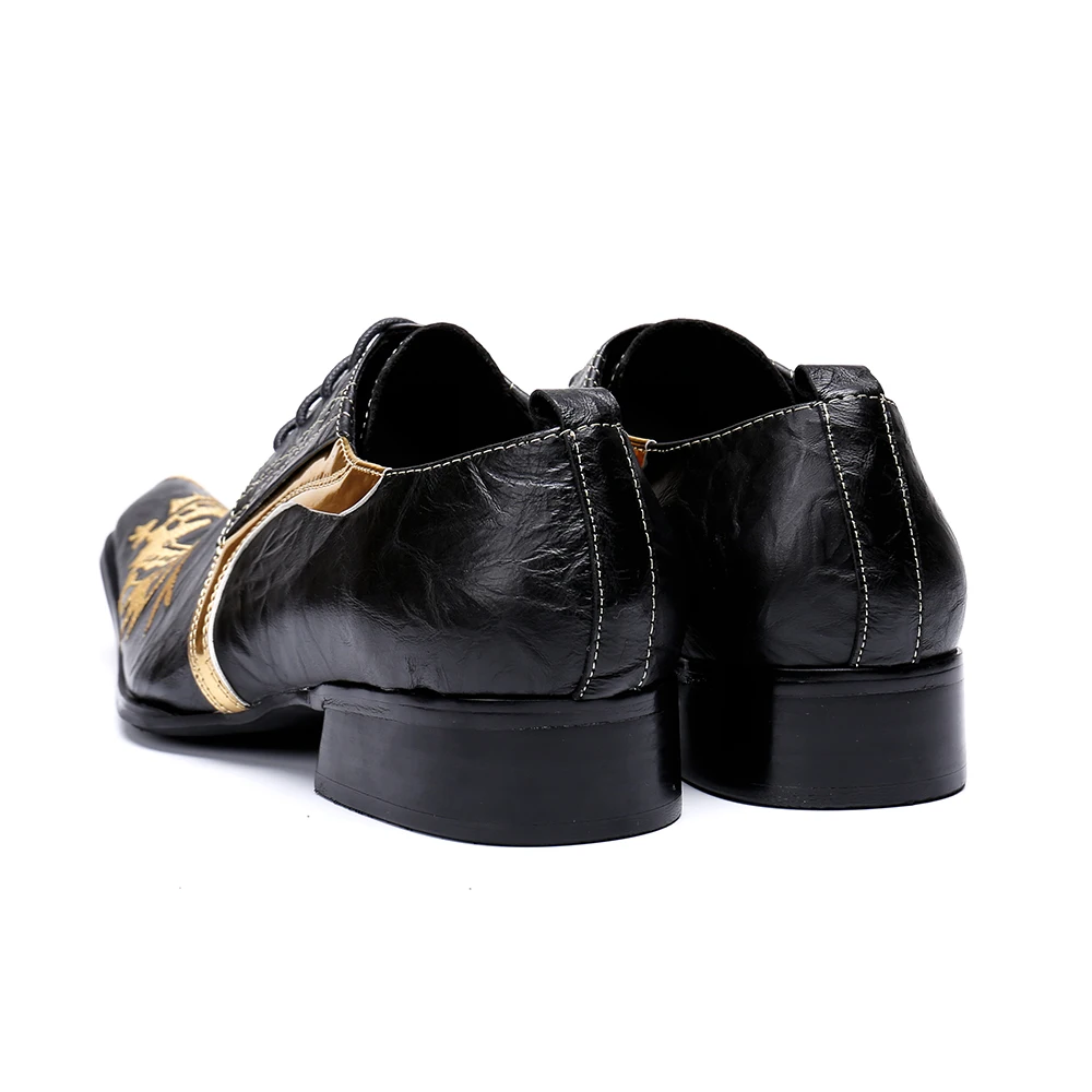 Große Brogues Schuhe Oxford Kleid Stickerei Leder Bella Schwarzes Business Größe Up Männer Aus Vintage Party Christia Lace Echtem HvOZWq4Y