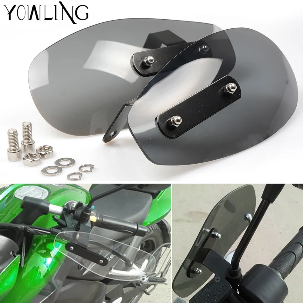 

motorcycle wind shield handle hand guard ABS transparent handguards FOR DUCATI Street Fighter 696 796 796 848 S4RS 999 998 996