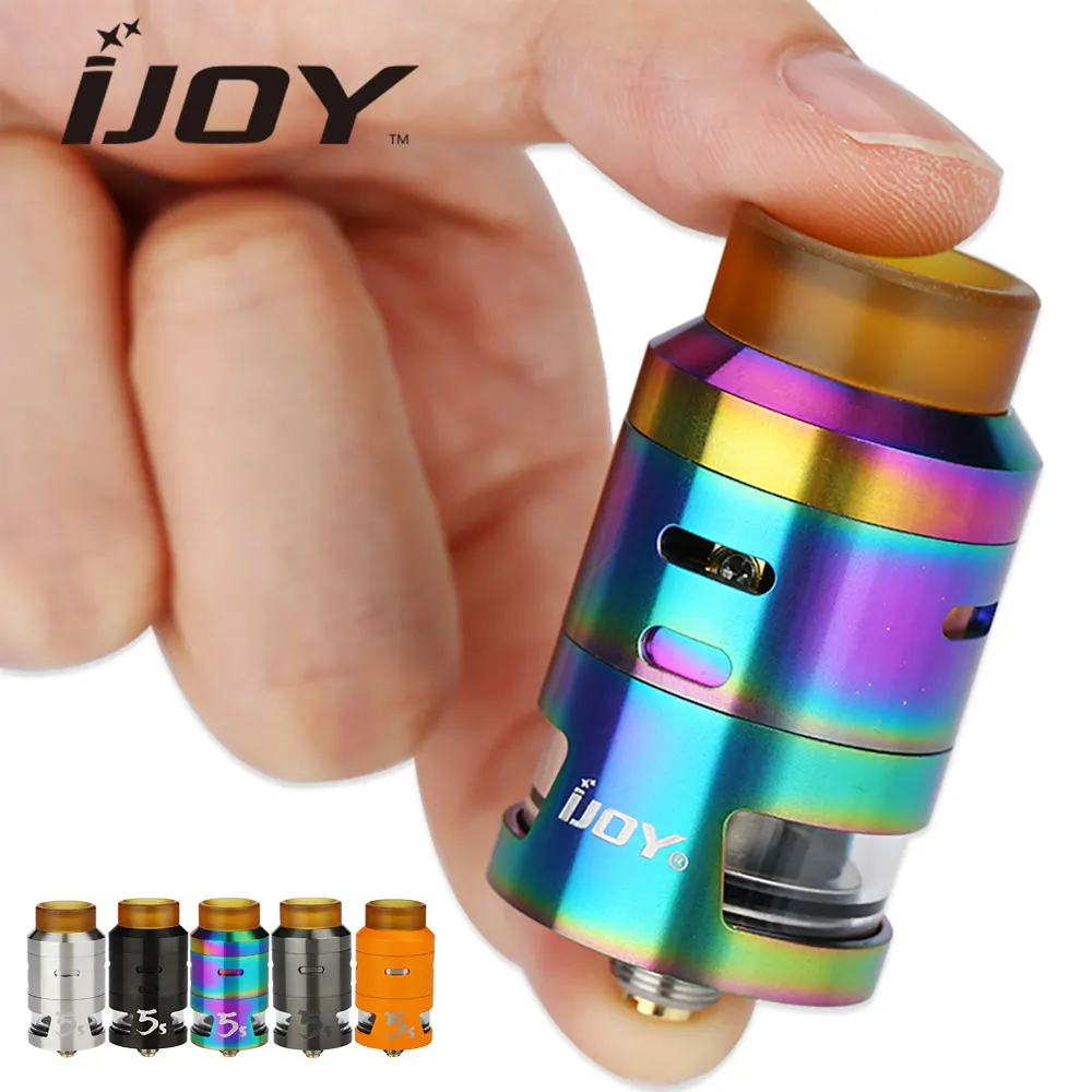 

Original IJOY RDTA 5S Tank 2.6ml Capacity 24mm Top Filling & Airflow Control great flavor RDTA 5 S Atomizer e cigs Vape Tank
