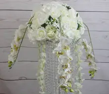 SPR high grade 10pcs lot wedding road lead artificial wedding table flower center flower ball decoration