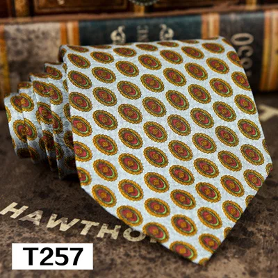 Разноцветные мужские галстуки ручной работы с цветочным узором и геометрическим узором, карманный квадратный галстук-бабочка, шелк, галстуки с принтом, стильный костюм, подарок для мужчин - Цвет: T257 tie