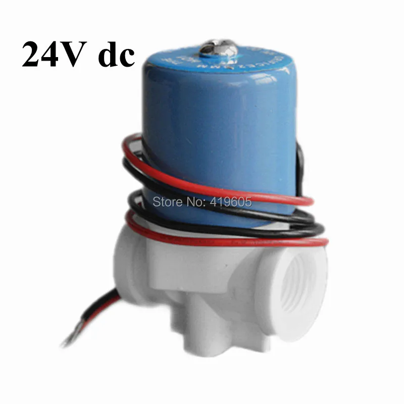 

Free shipping G1/4" 24VDC Water purifiers parts accessories solenoid valve Drinking water valve normally closed 2 Way 0-120PSI