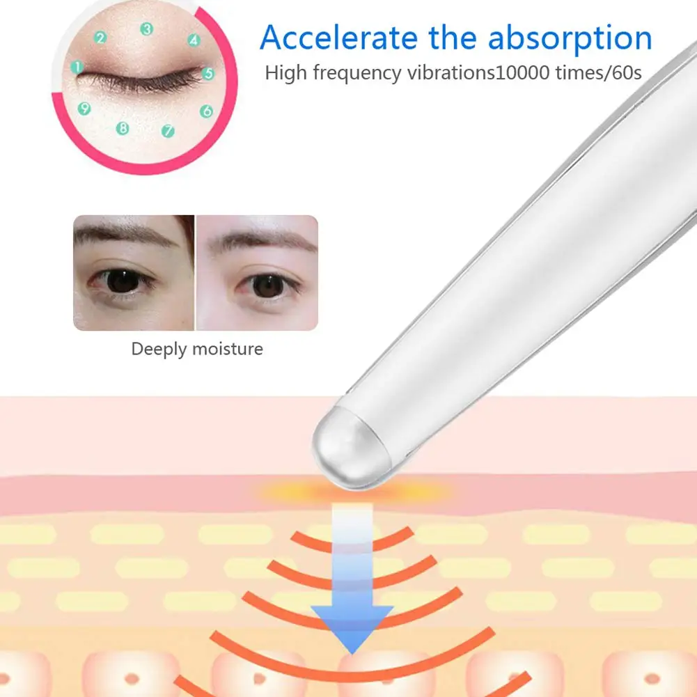 Мини электрическая ручка для массажа глаз против старения вибрации морщин темный круг мешок для удаления Глаз Спа Массажер красота вибратор