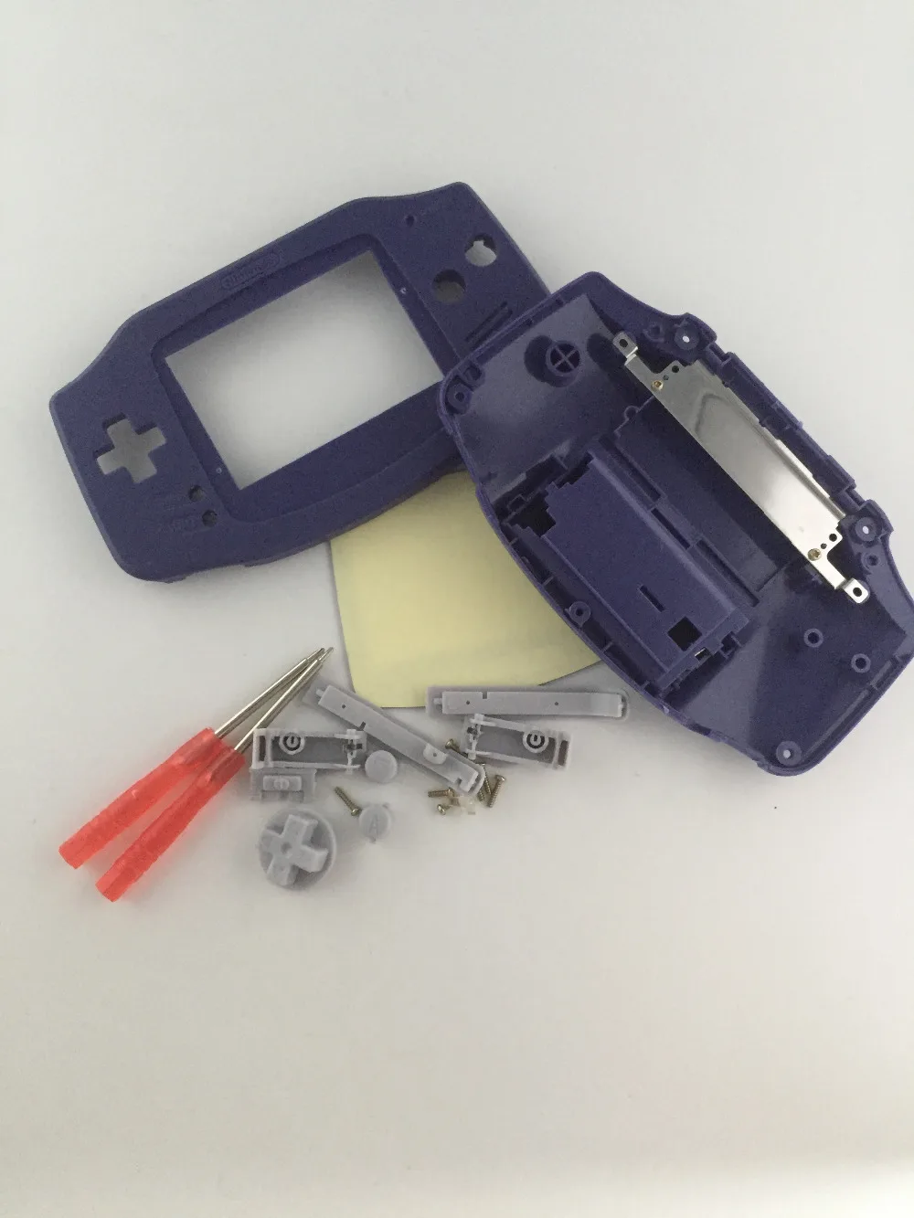 Blue Full Set classic Housing Shell Case Cover Repairt Parts for Nintendo GBA Housing for Gameboy Advance W/ Screwdriver buttons