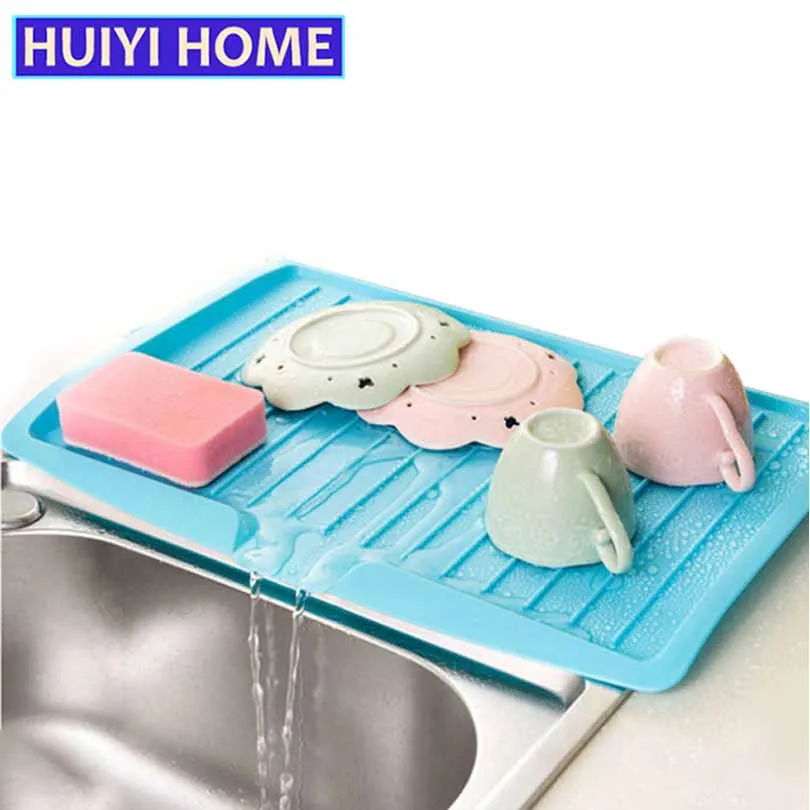 

Plastic Large Sink Dish Drainer Vegetable Fruit Drying Rack Washing Holder Organizer Tray For Kitchen Tools EGN001A