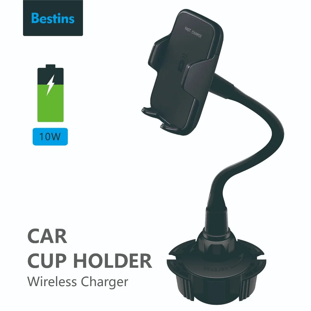 

Bestins Car Qi Wireless Charger For iPhone XS Max XR 8 Plus Samsung S9 S8 Xiaomi Fast Wireless Charging Car Phone Holder in Home