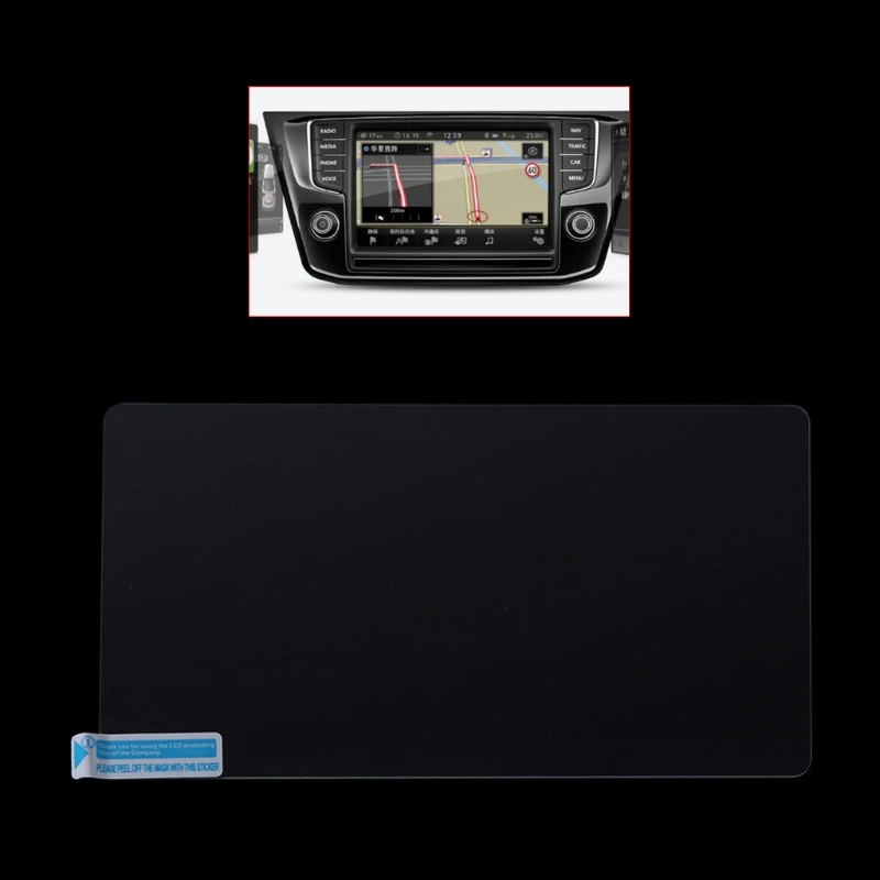 

New 1 Pc 6.5 inch/8 inch Vehicle Car Navigation Tempered Glass Film Car Screen Protector For Volkswagen Tiguan 10166